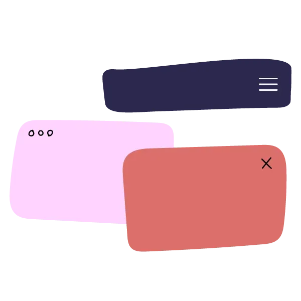 drei User Interface-Elemente